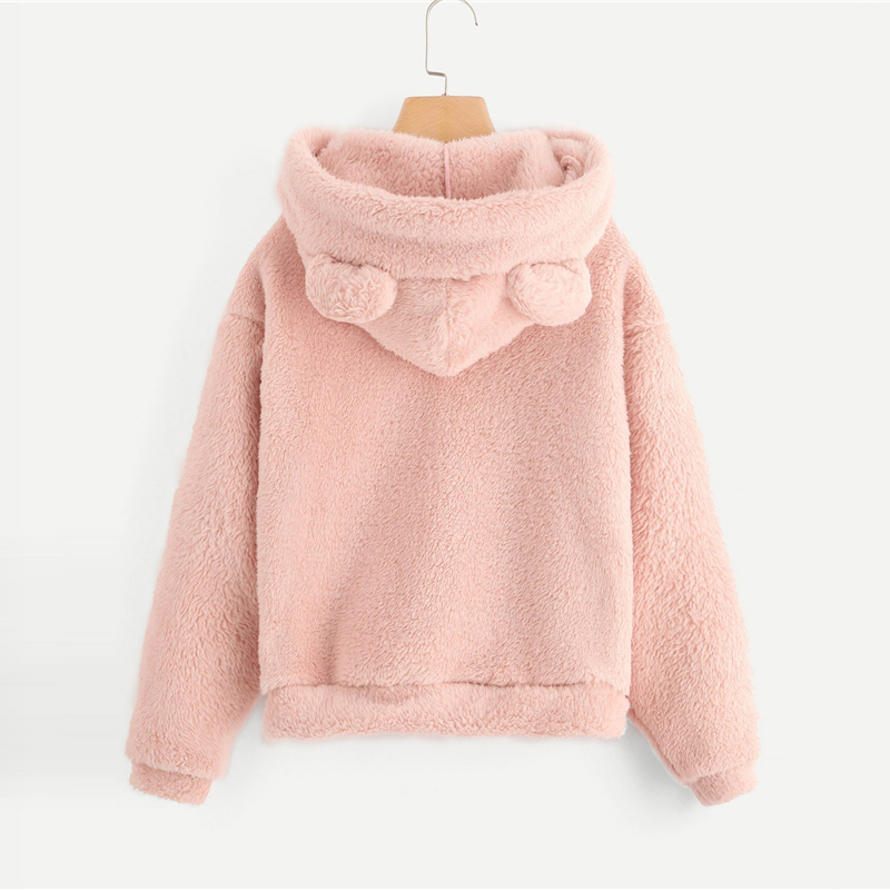 pink bear hoodie