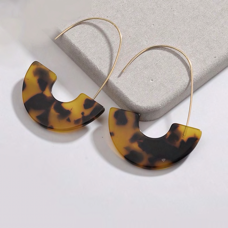 Hook Acrylic Drop Earrings