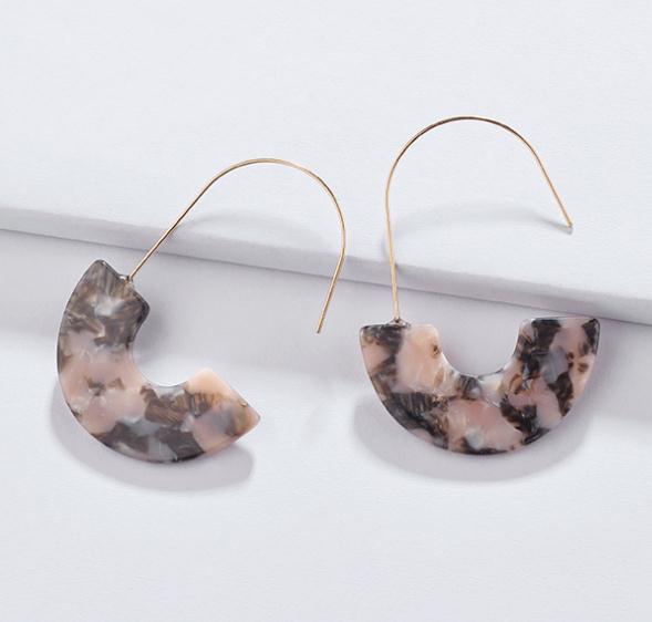 Hook Acrylic Drop Earrings
