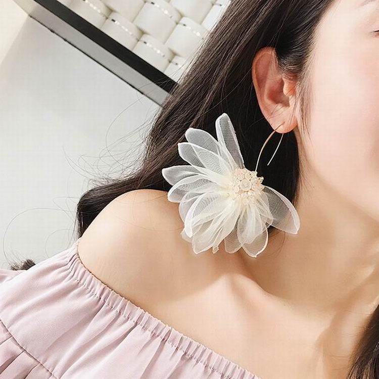 Organza Flower Earrings