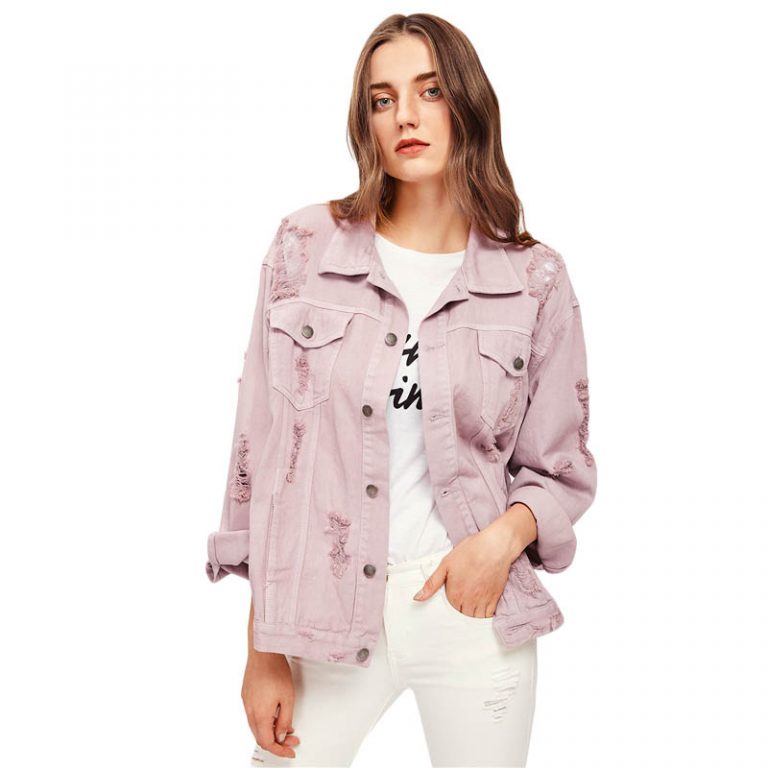 Cameo Pink Denim Jacket | Style Limits