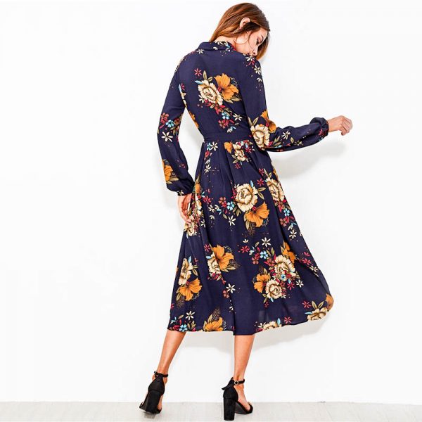 Floral Fit & Flare Midi Dress | Style Limits