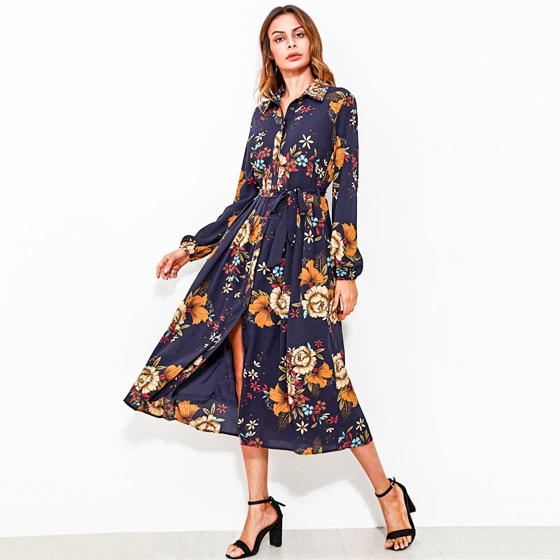 Floral Fit & Flare Midi Dress | Style Limits