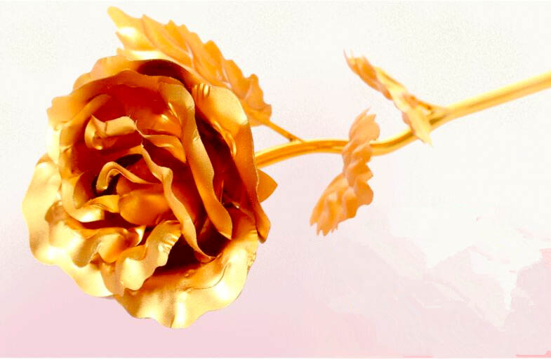 Gold Foil Plated Rose