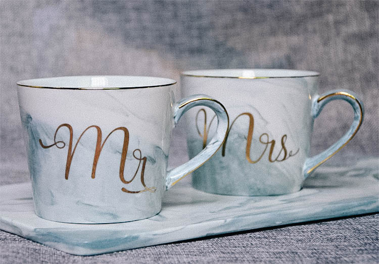 Mr and Mrs Monogram Mug