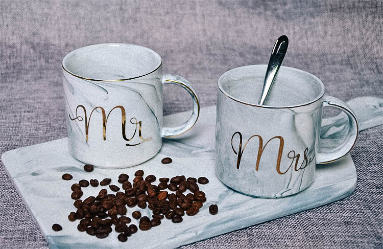 Mr and Mrs Monogram Mug