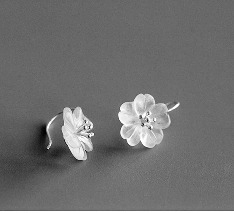 Rain Flower Sterling Silver Earrings