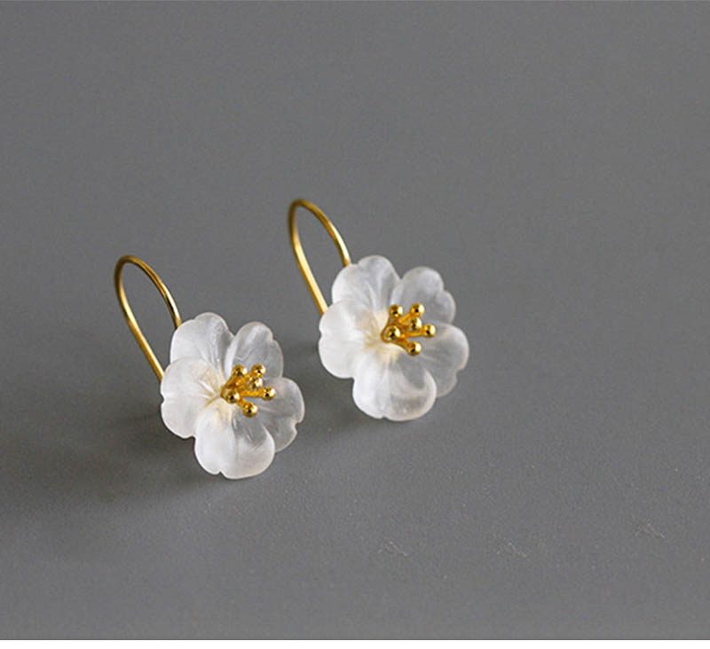 Rain Flower Sterling Silver Earrings