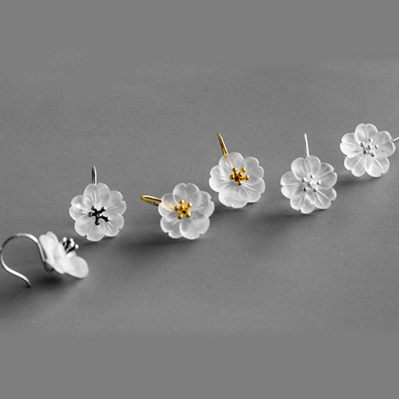 Rain Flower Sterling Silver Earrings