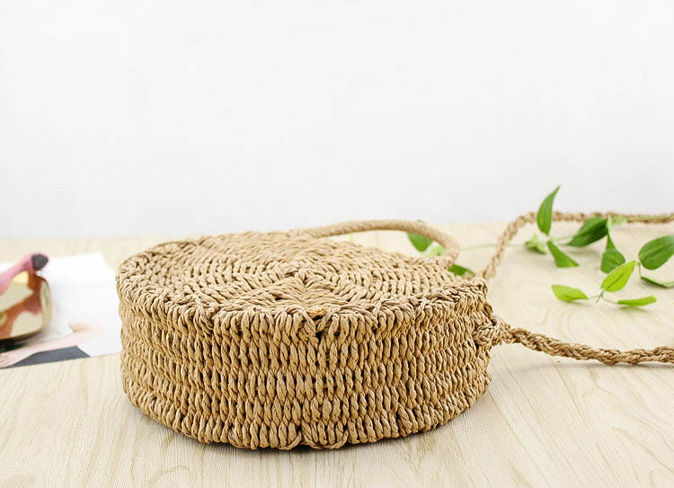 Rattan Round Handbag