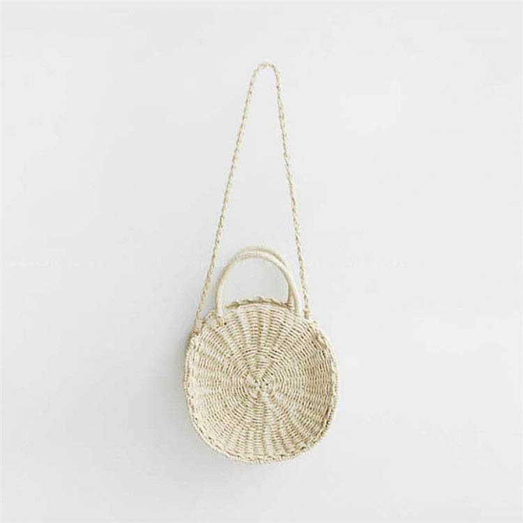 Rattan Round Handbag