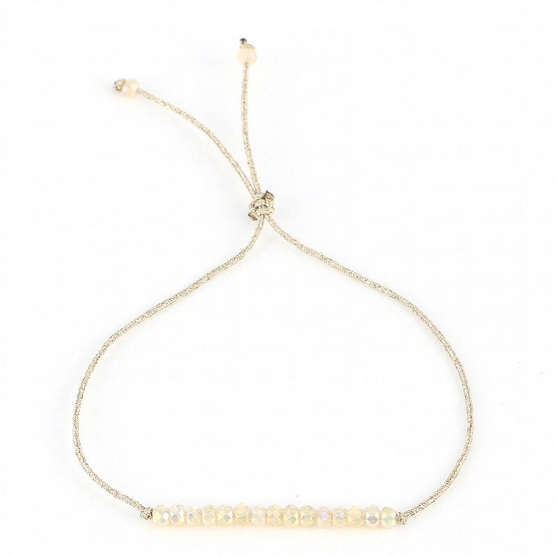Beaded Gold String Bracelet