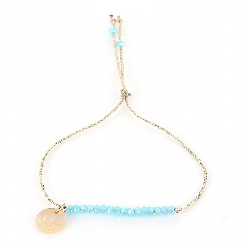 Beaded Gold String Bracelet