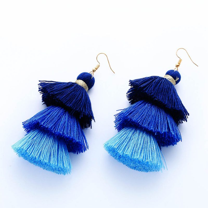 Lina Tassel Drop Earrings