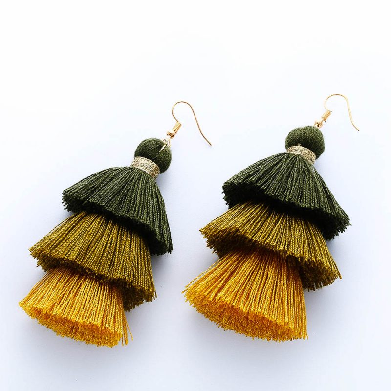 Lina Tassel Drop Earrings