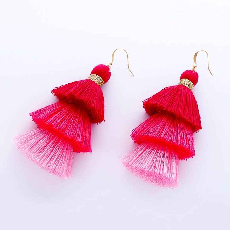 Lina Tassel Drop Earrings