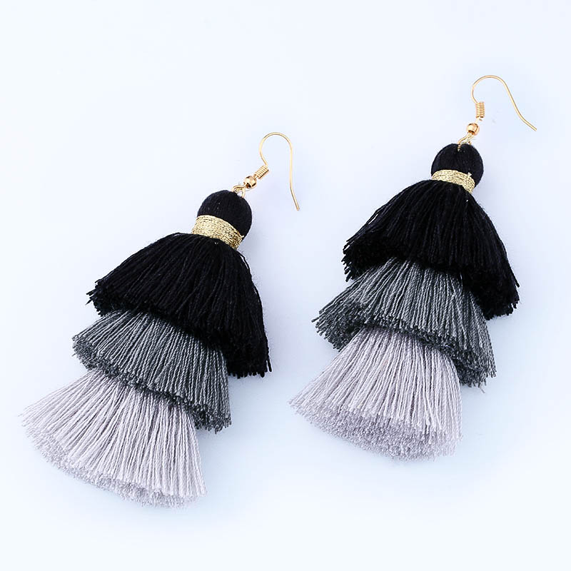 Lina Tassel Drop Earrings