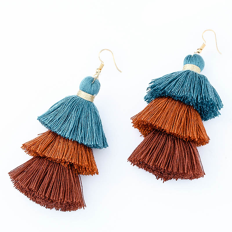 Lina Tassel Drop Earrings