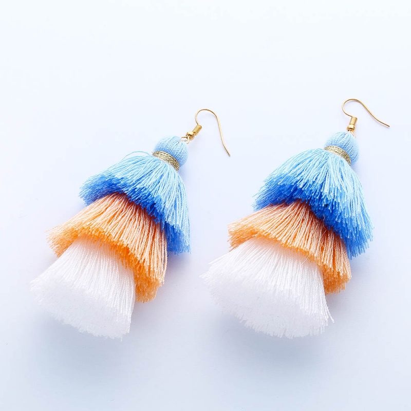 Lina Tassel Drop Earrings