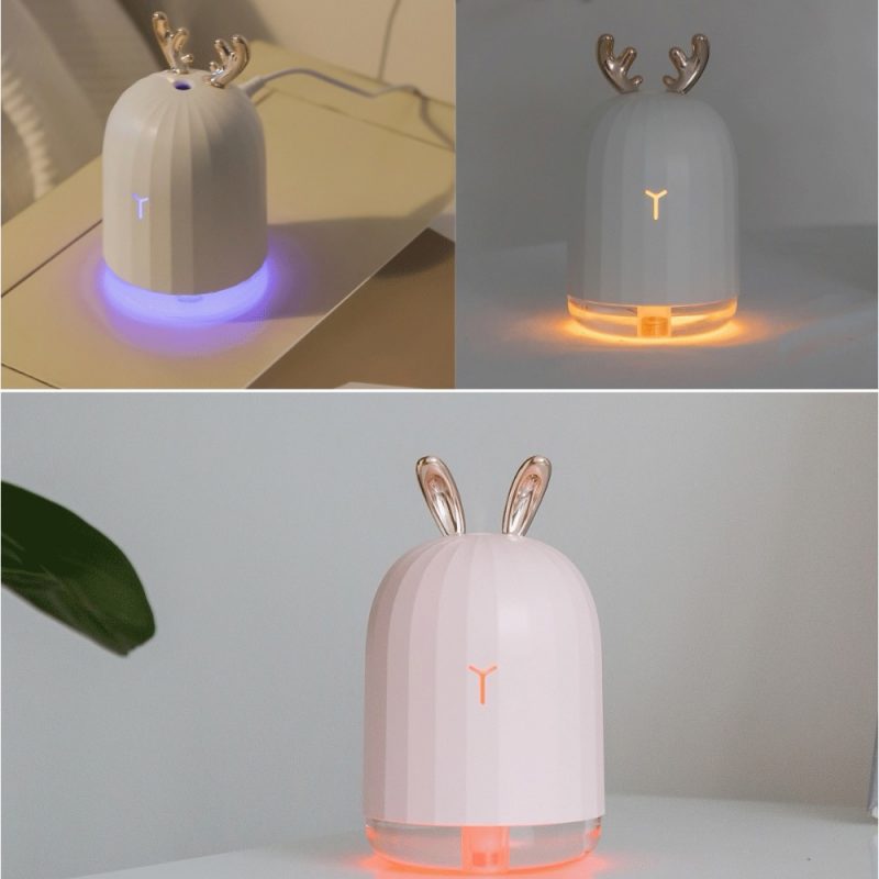 Ultrasonic Air Humidifier Aroma Essential Oil Diffuser for Home Car USB Fogger Mist Maker with LED Night Lamp
