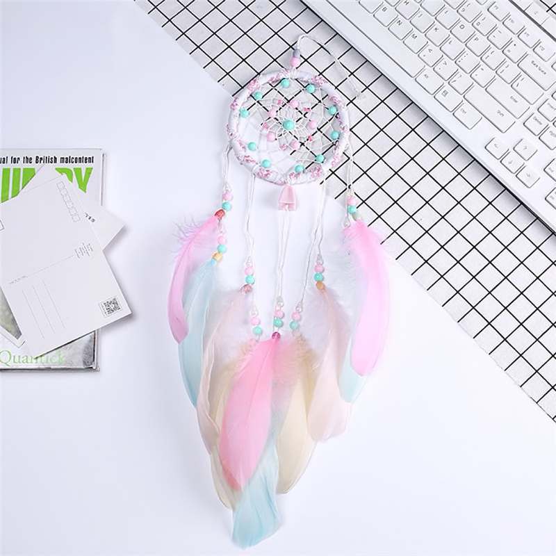 Rainbow Feather Dreamcatcher