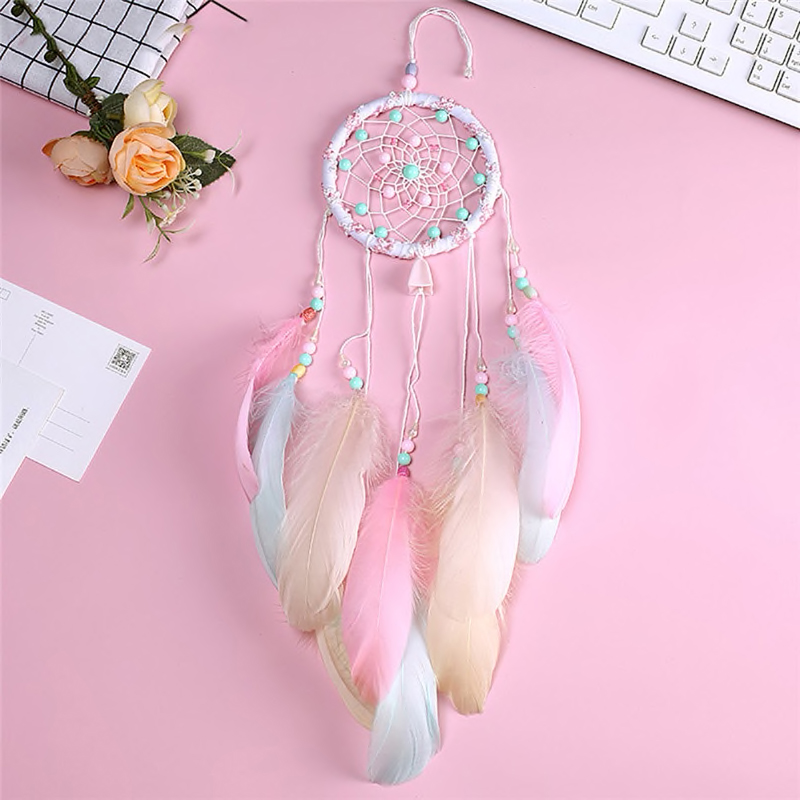 Rainbow Feather Dreamcatcher