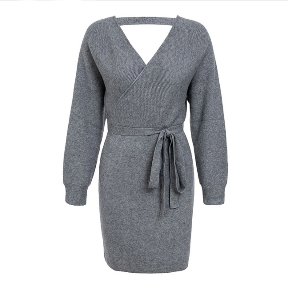 Wrap Sweater Dress | Style Limits