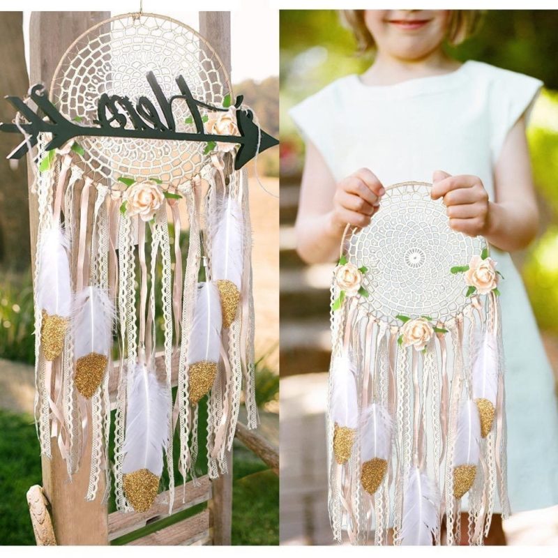 Boho Crochet Lace Dreamcatcher