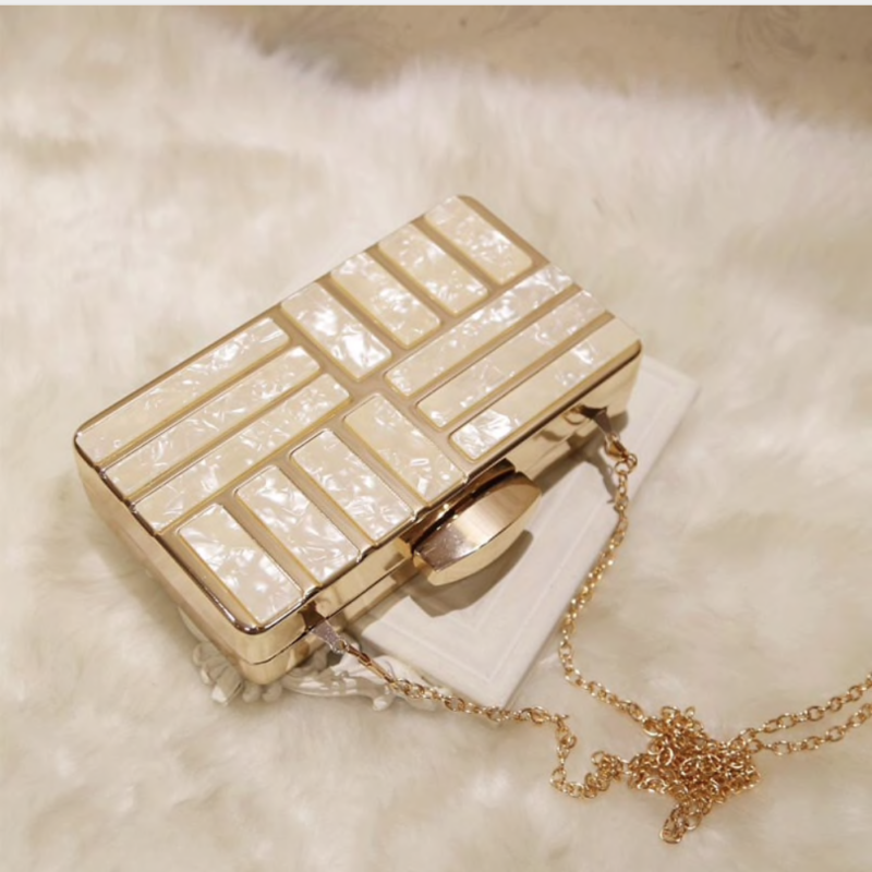 Acrylic Solid Clutch Bag