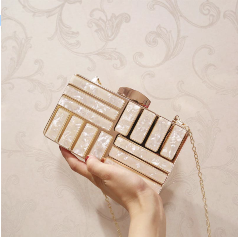 Acrylic Solid Clutch Bag