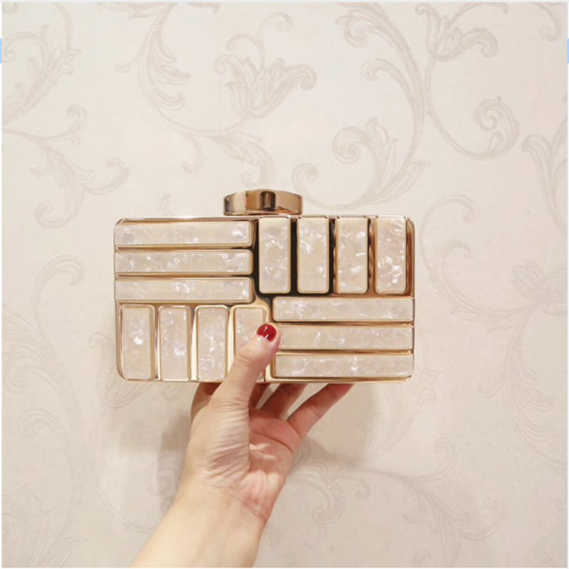 Acrylic Solid Clutch Bag