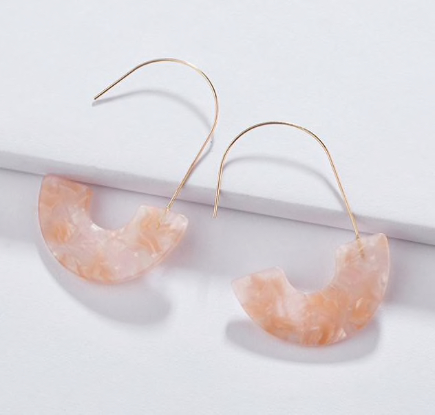 Hook Acrylic Drop Earrings