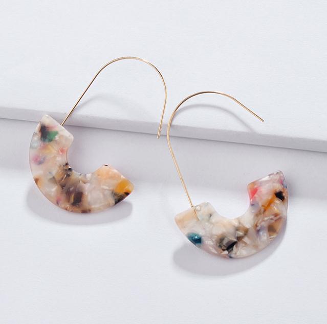 Hook Acrylic Drop Earrings