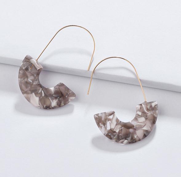 Hook Acrylic Drop Earrings