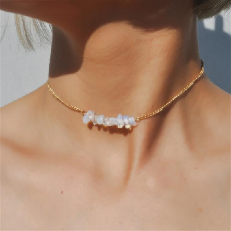 Multi Stone Choker Necklace