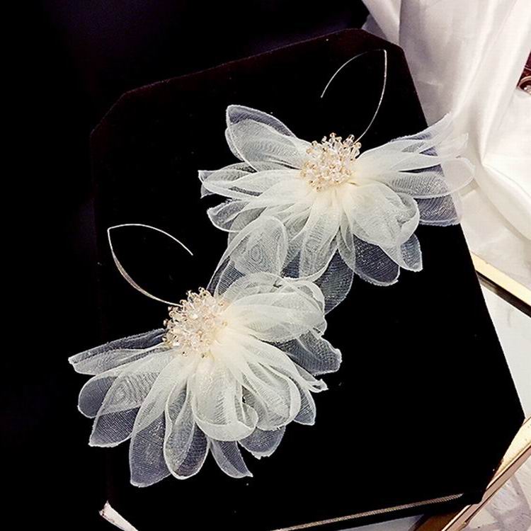 Organza Flower Earrings