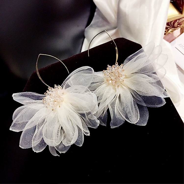 Organza Flower Earrings