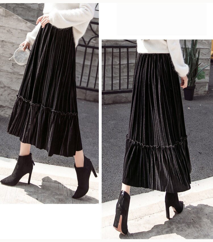 Corduroy Pleated Skirt | Style Limits