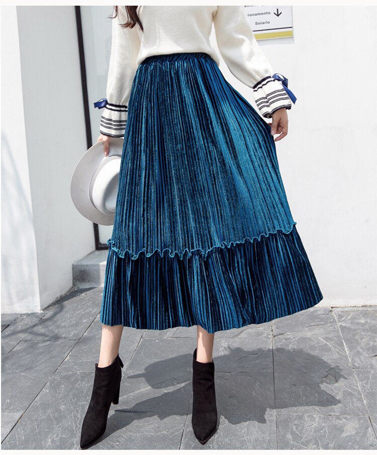 Corduroy Pleated Skirt | Style Limits