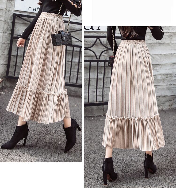 Corduroy Pleated Skirt - Style Limits