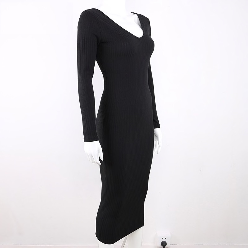 Sweater Bodycon Maxi Dress - Style Limits