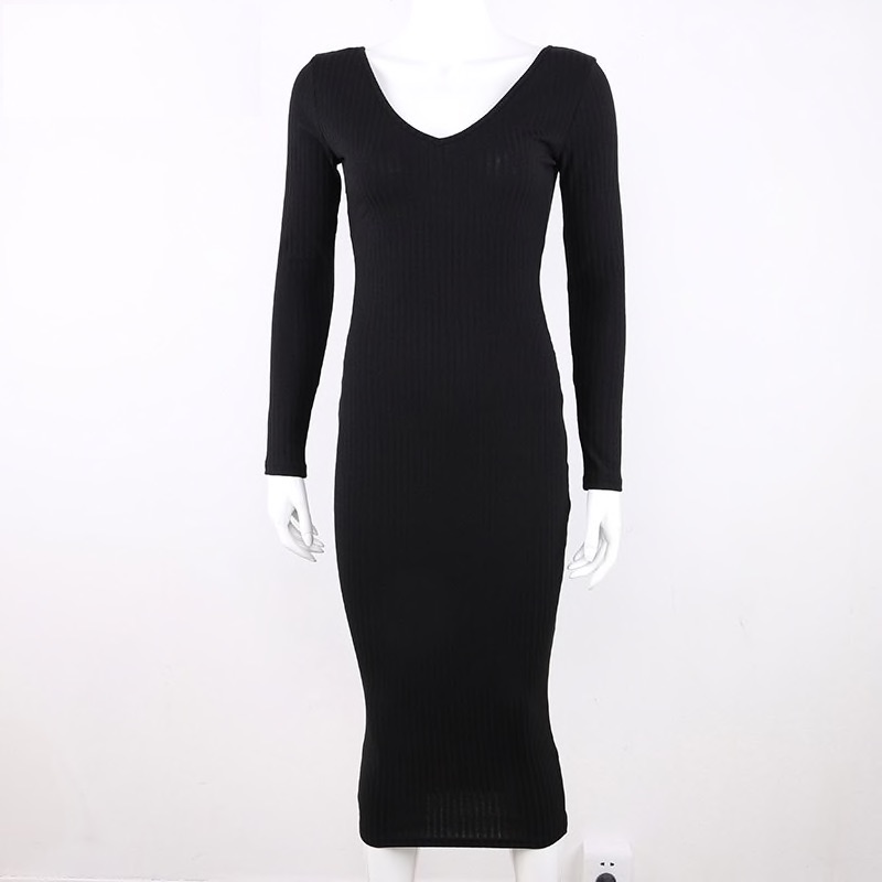 Sweater Bodycon Maxi Dress - Style Limits