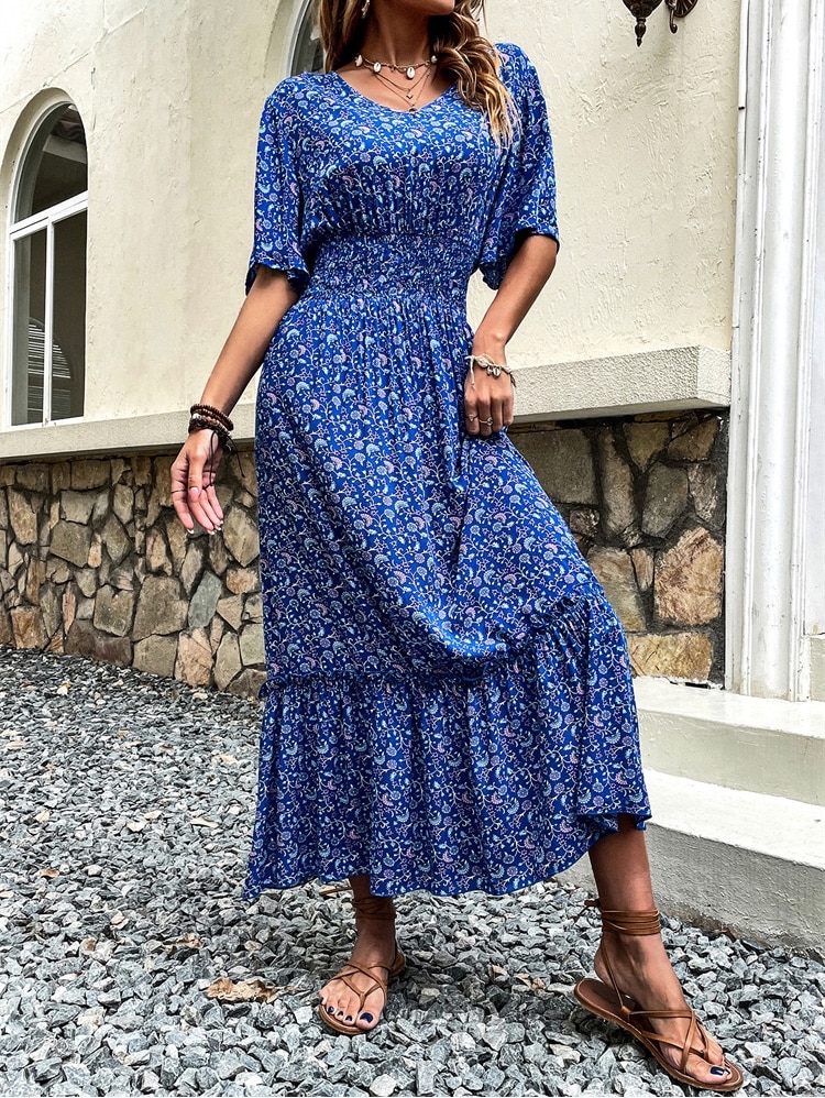 Boho Floral Maxi Dress - Style Limits